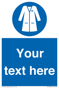 Custom Mandatory: Wear laboratory coat